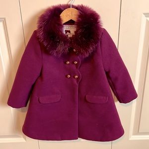 Janie and Jack Faux Fur Peacoat